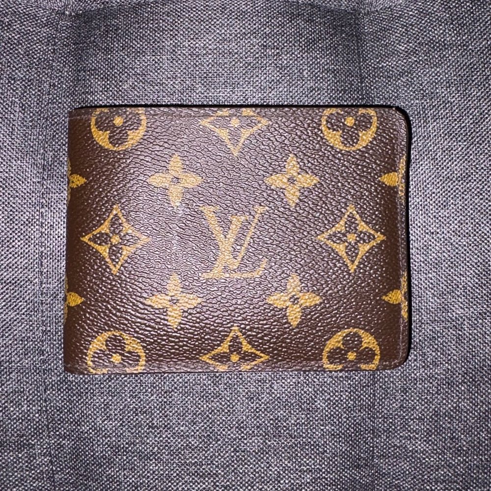 Louis Vuitton Brown and Gold Monogram Multiple Wallet